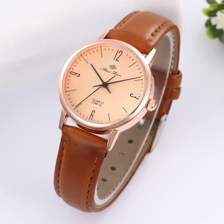 Fashion Women Wristwatches Luxury Leather Quartz Men Watch High Quality Clock Casual Women's Watches Relogio Brand Watches