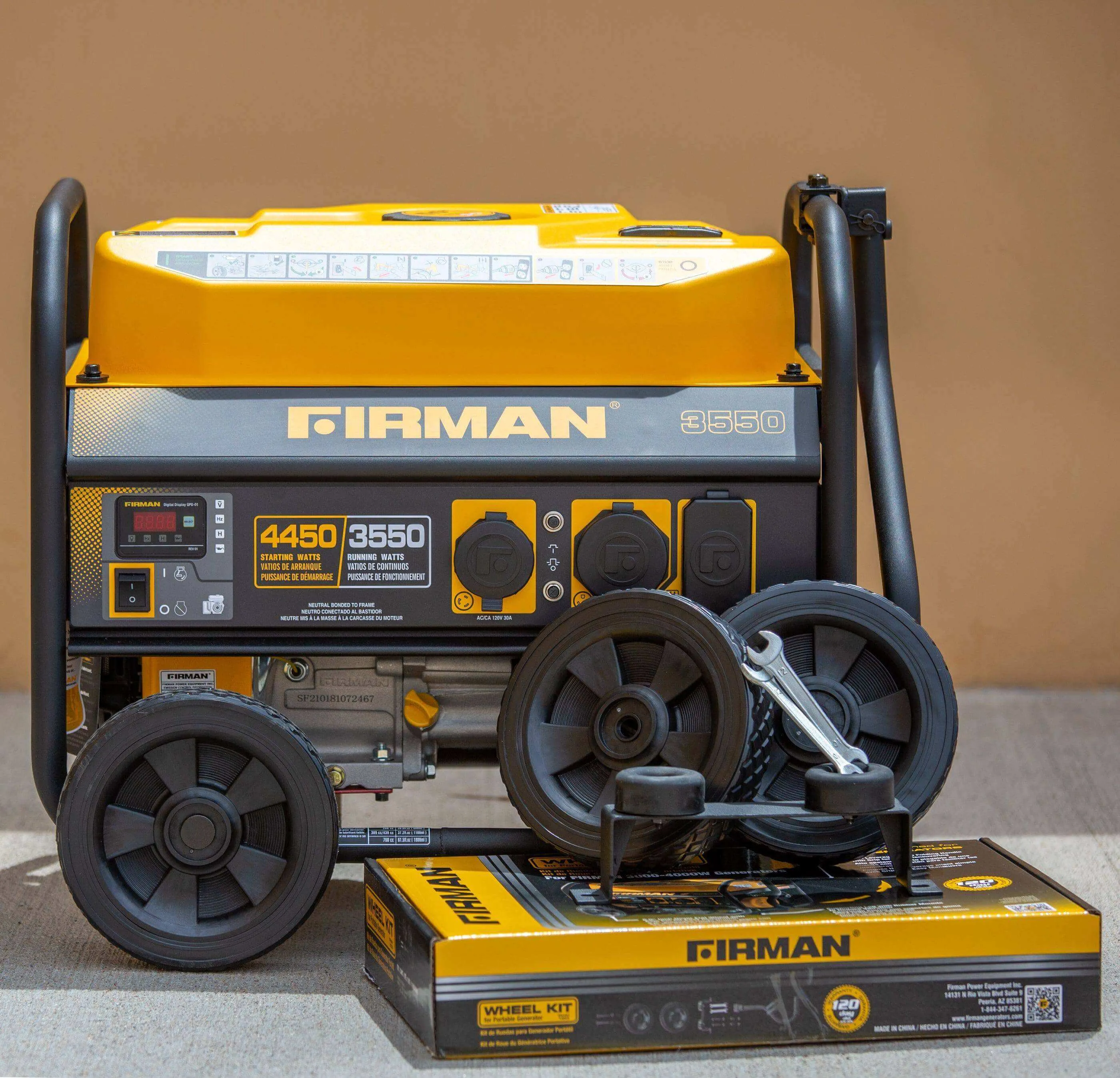 Firman 3,000-4,900W Generator Wheel Kit