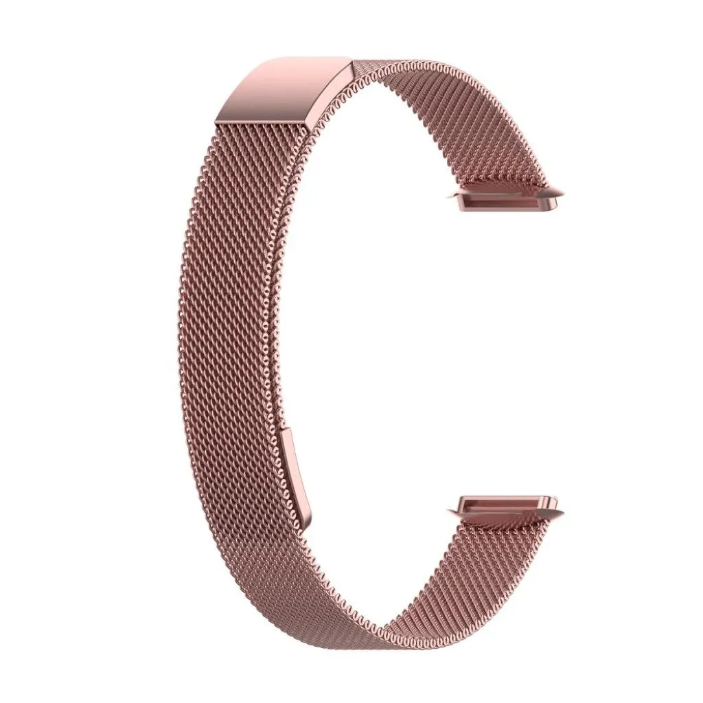 Fitbit Luxe milanese stainless steel watch strap - Pink