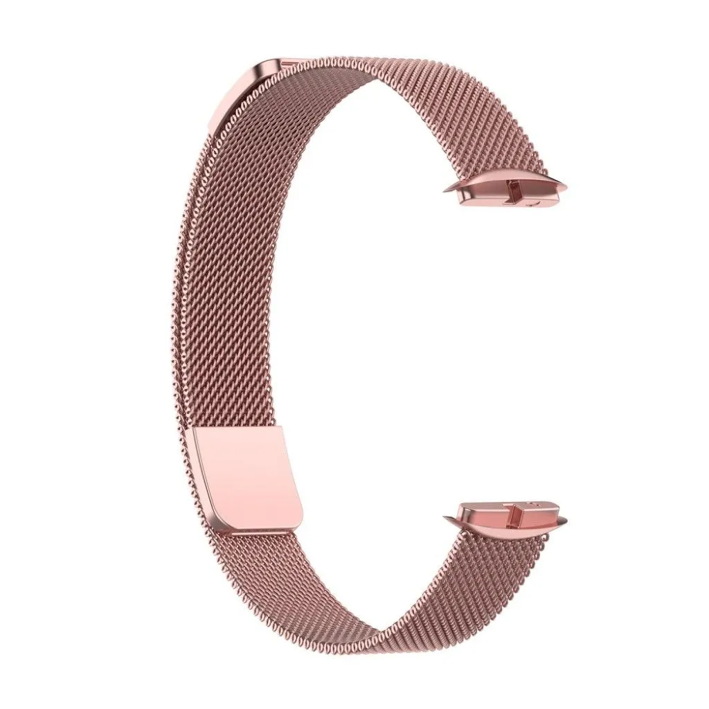 Fitbit Luxe milanese stainless steel watch strap - Pink