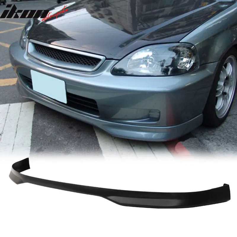 Fits Honda Civic 99-00 4D EK Front Bumper Lip   Sun Window Visor