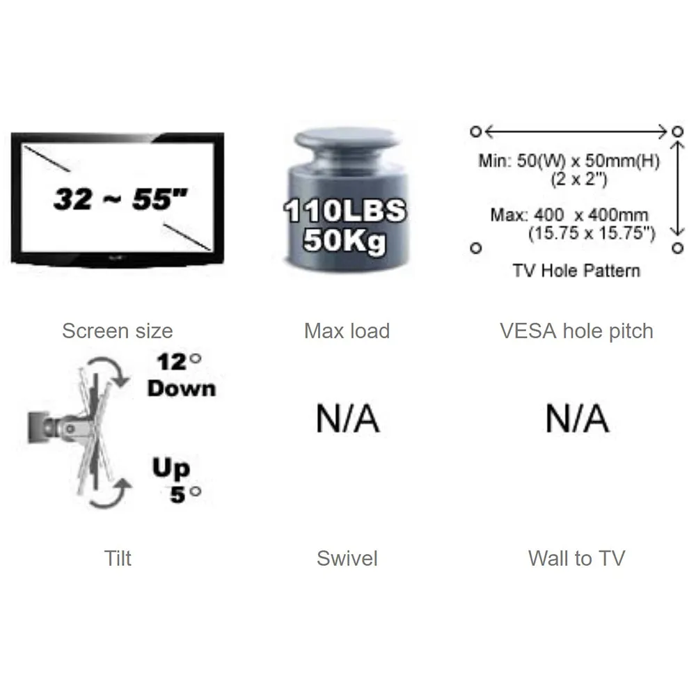 Flat TV Back to Back 1.5" NPT Ceiling Dual Mount 400x400mm CE8-0544