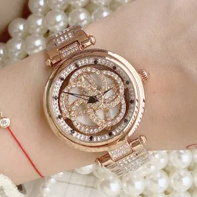 Flower Pattern Turnable Women‘s Watch