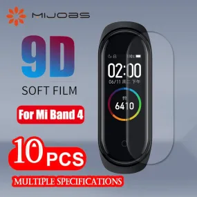 For Xiaomi Mi Band 4 Screen Protector Soft Film For Xiaomi Mi Band 4 Smart Bracelet Accessories Full Screen Permeability Film