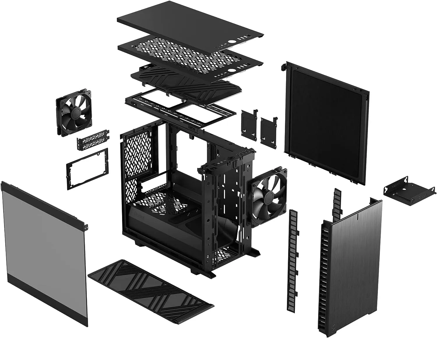 Fractal Design Define 7 Nano Black TG Light Tint Mini-ITX Case FD-C-DEF7N-02