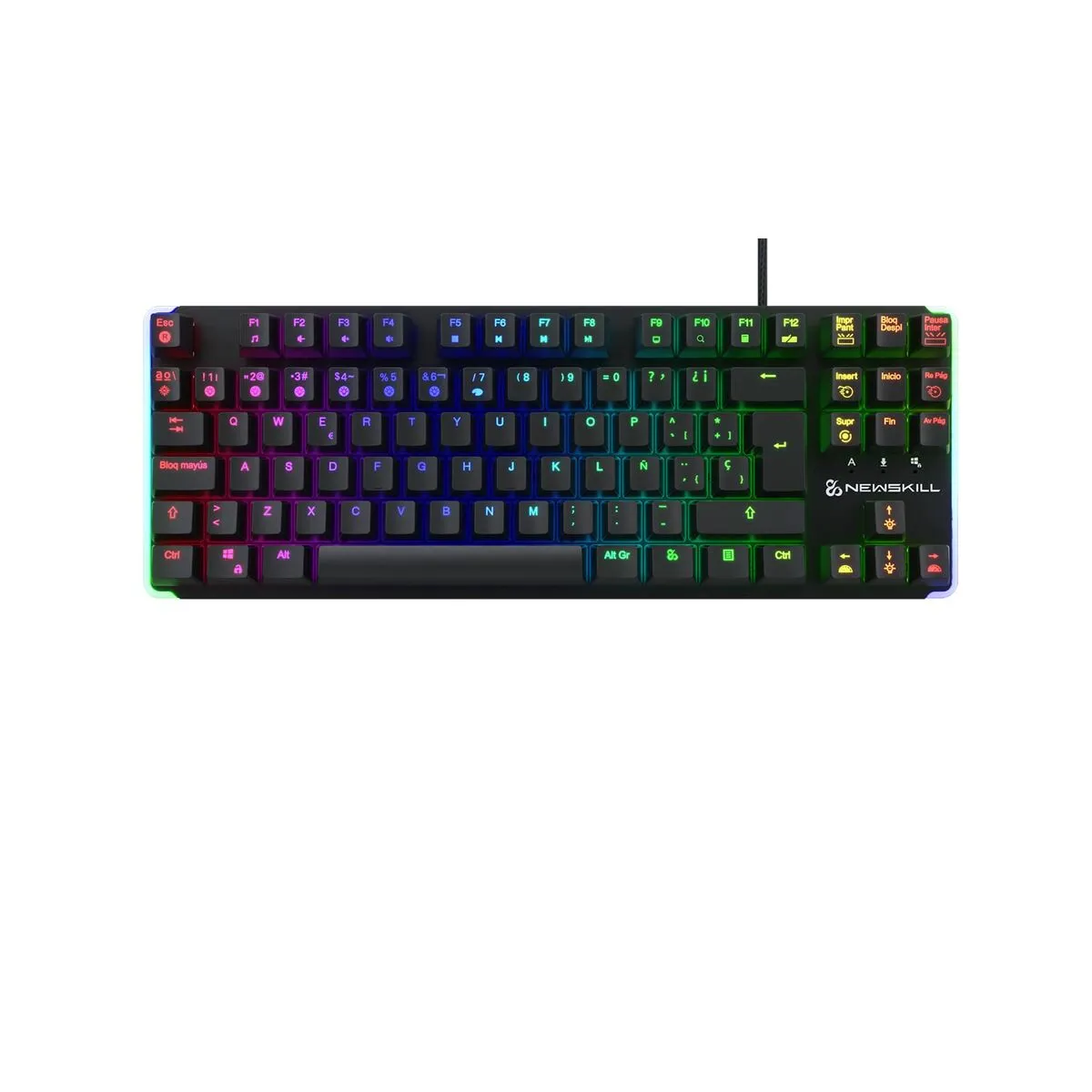 Gaming Keyboard Newskill Gungnyr TKL Pro Black LED RGB Spanish Qwerty