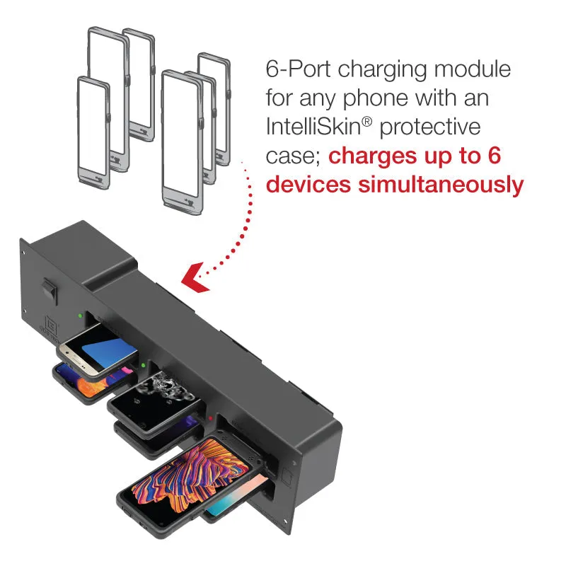 GDS® 6-Port Charging Module for IntelliSkin® Phones in Cabinets