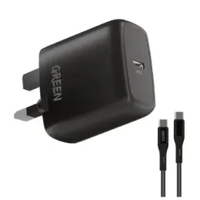 GREEN LION COMPACT WALL CHARGER TYPE-C PORT CHARGER 20W type -c to type-c