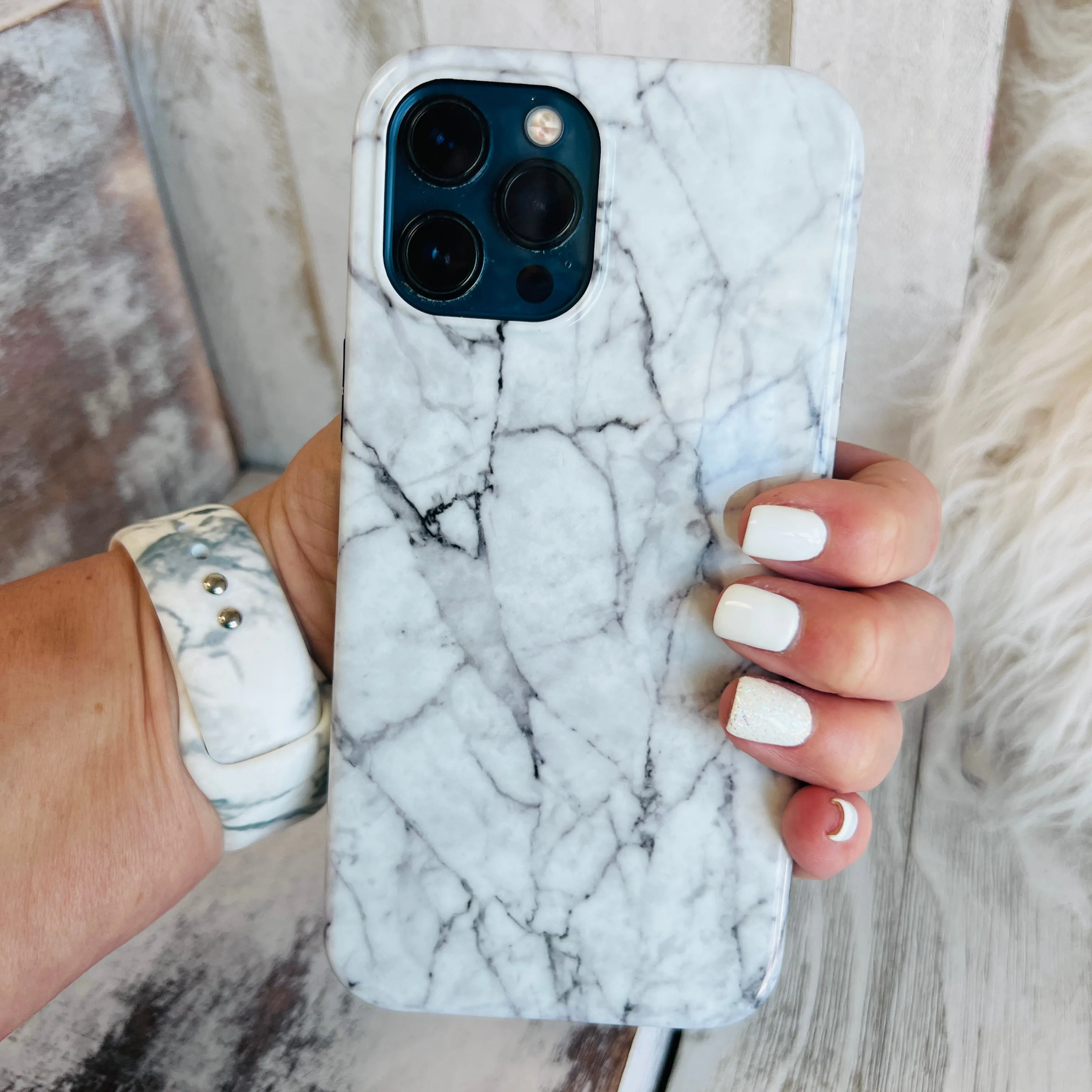 Grey Marble Case For iPhone