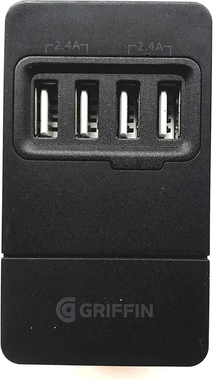 Griffin 4.8 Amp 4 Port USB UK Mains Charger - GP-009-BLK