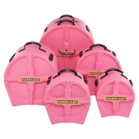 Hardcase HPFUSIONP 5 Piece Fusion Drum Case Set (Pink)