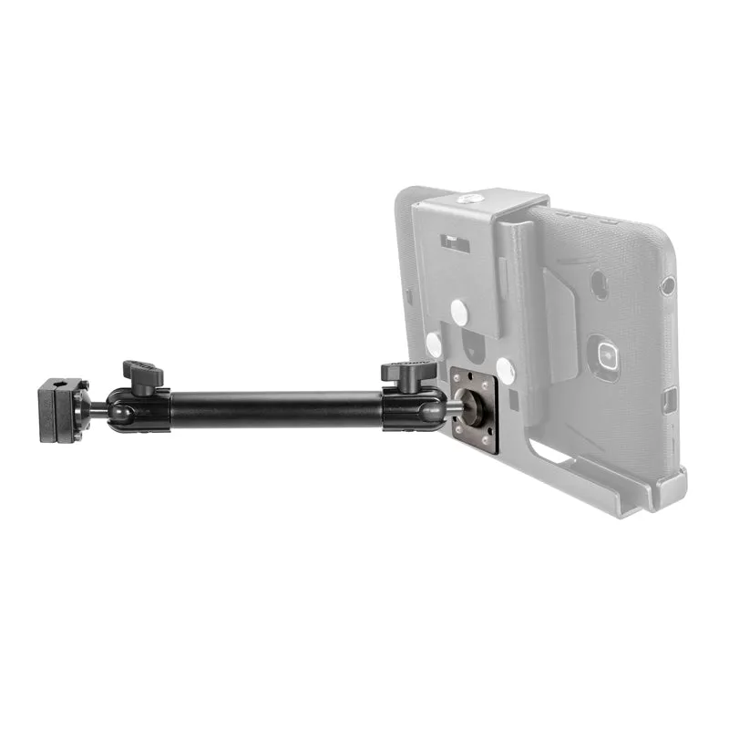 Heavy-Duty Headrest Mount with 10 inch Arm - 4-Hole AMPS Compatible