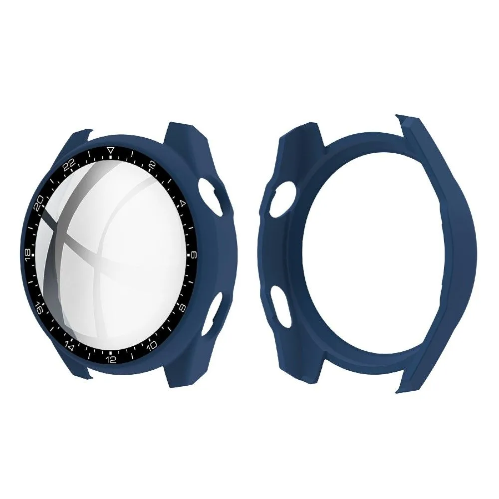 Huawei Watch 3 Pro dial style cover   tempered glass - Midnight Blue