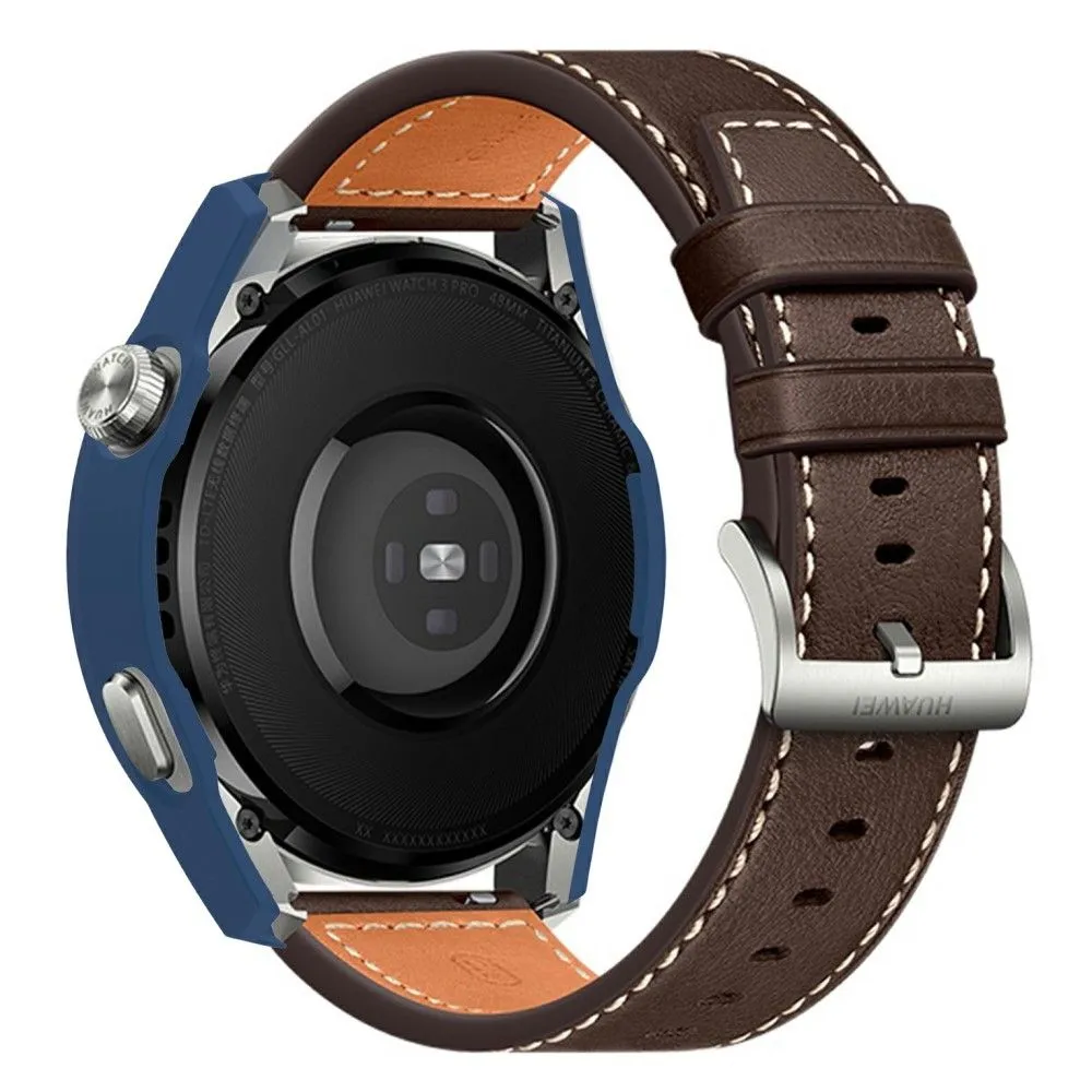 Huawei Watch 3 Pro dial style cover   tempered glass - Midnight Blue