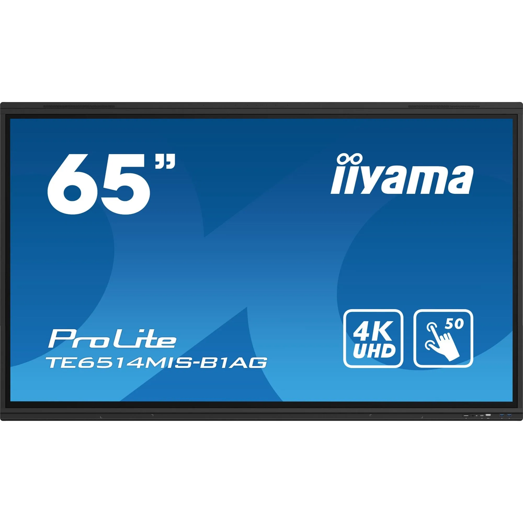 Iiyama ProLite TE6514MIS-B1AG 65" PureTouch-IR  Touch Screen 4K 24/7 Large Format Display with Android, Wifi & USB-C