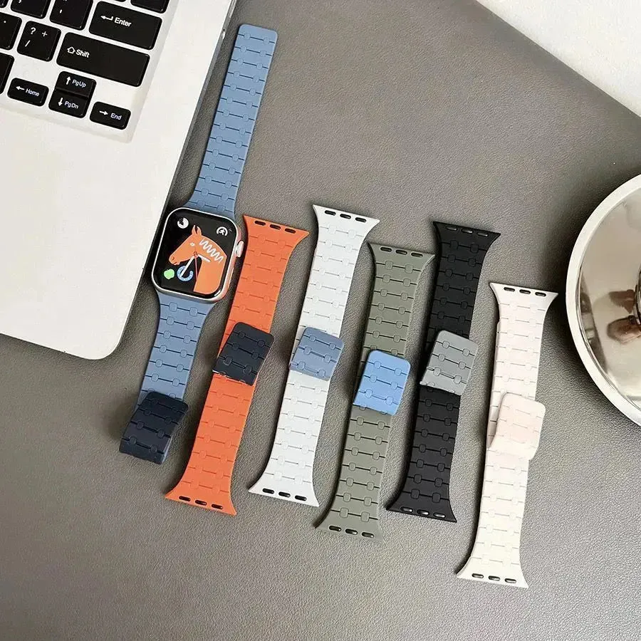 Innovative Magnetic Silicone Watch Strap for iwatch