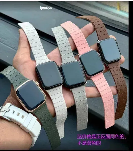 Innovative Magnetic Silicone Watch Strap for iwatch