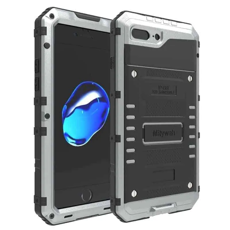 iPhone 7 Cases Silver Waterproof Gorilla Case