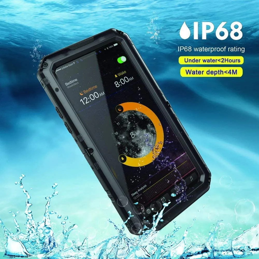 iPhone X Metal Heavy Duty Waterproof Aluminum Case