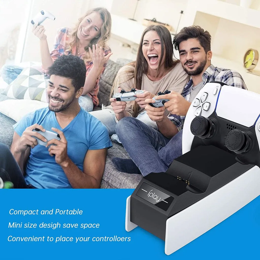 IPLAY Dual Charging Dock for PlayStation 5 Controller