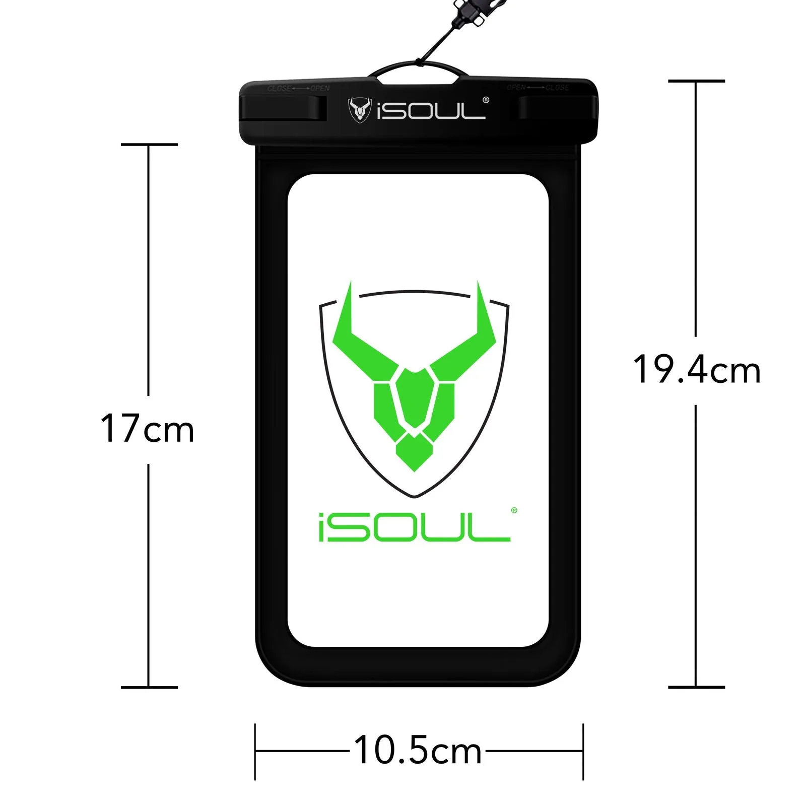 iSOUL smartphone Underwater Case 360 Cover Waterproof Case Dry Bag Pouch