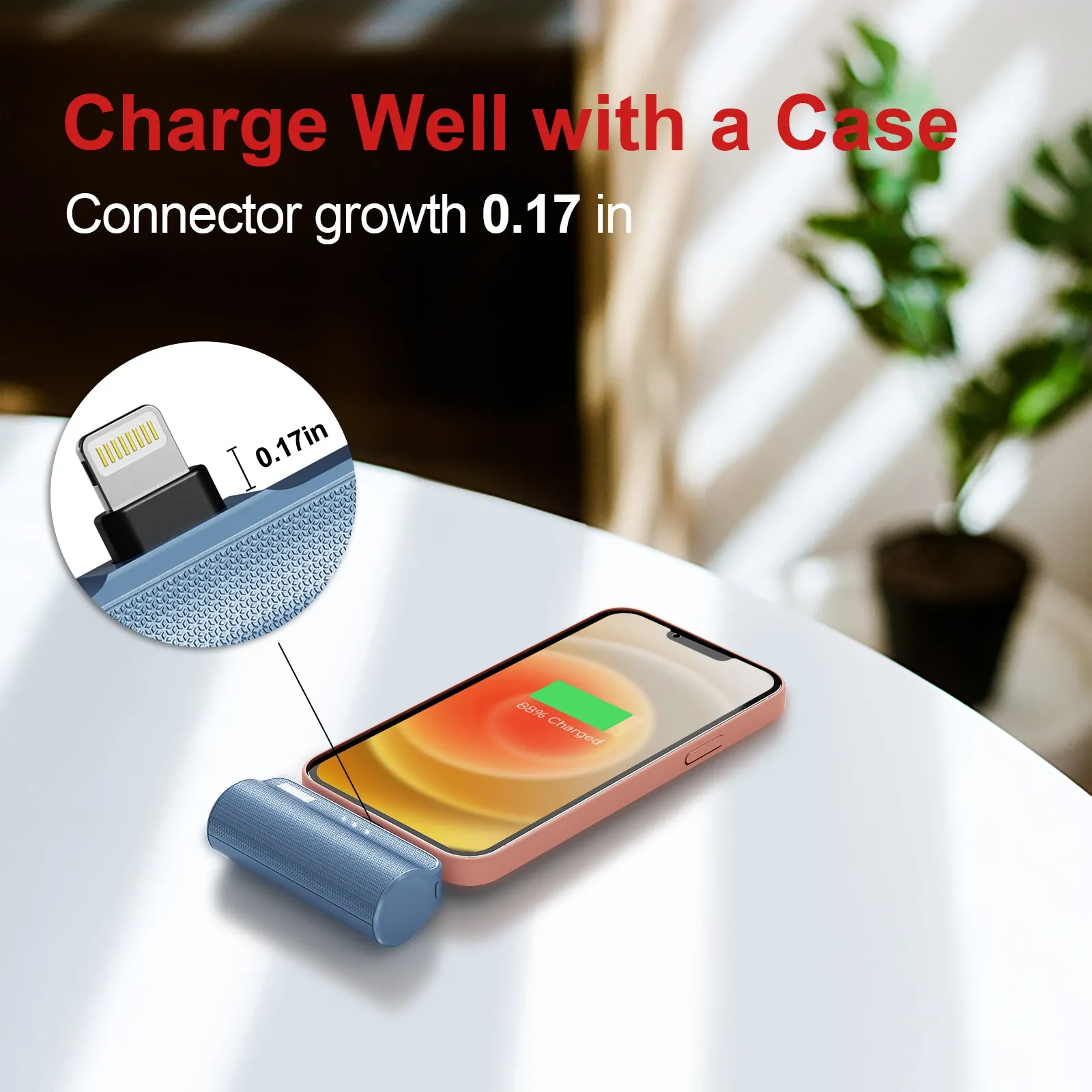 iWALK LinkPod Plus | 3350mAh Small Portable Charger [Built-In Lightning Connector]