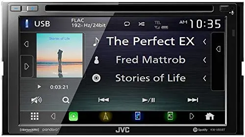 JVC KW-V85BT Compatible with Android Auto/Apple CarPlay CD/DVD Stereo/Bluetooth