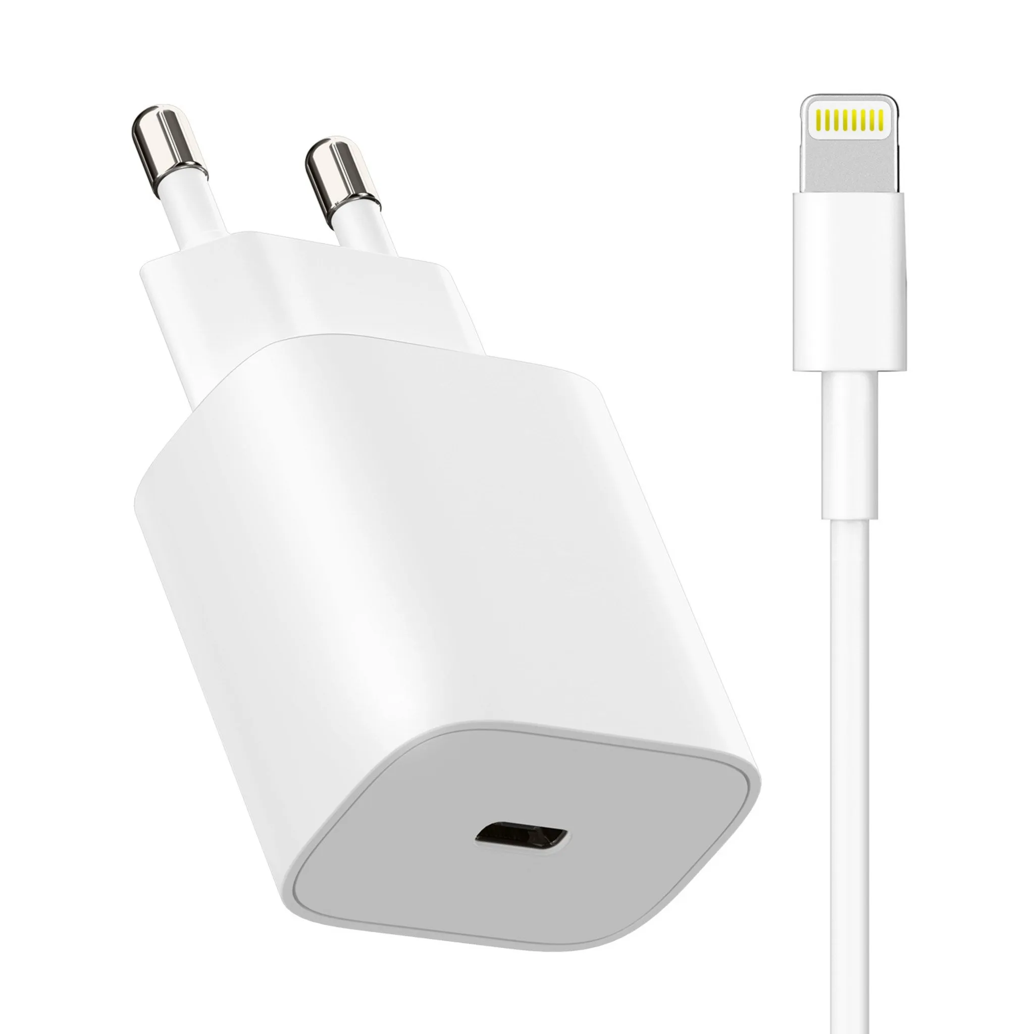 K-MAX Apple Compatible 25W PD Home Charger Cable Fast Charging 1.2m Wired Charger, White, 1 Set - 🏆 #58 - Electronics - Best of December