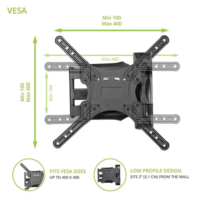 Kanto M300 Full Motion Mount for 26- to 55-in. Flat-panel TVs