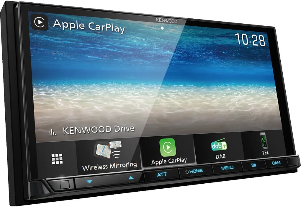 Kenwood DMX8020DABS, 7.0" automobilinė multimedija. Belaidis Apple Carplay