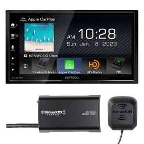 Kenwood Excelon DMX709S 2-DIN Headunit   SXV300v1 SiriusXM Tuner Bundle