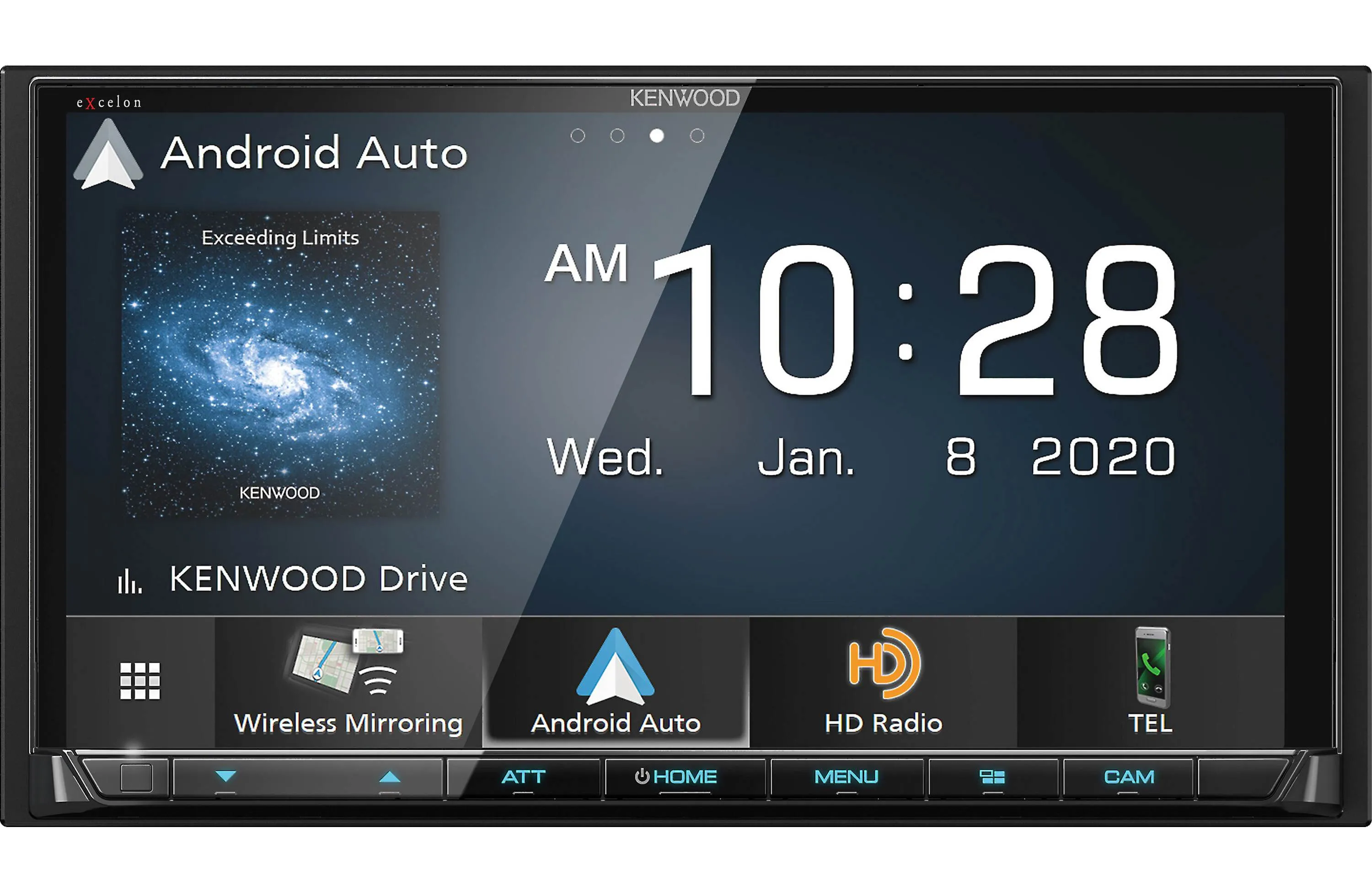 Kenwood Excelon DMX907S 6.95" Wireless Apple CarPlay & Android Auto Media Receiver