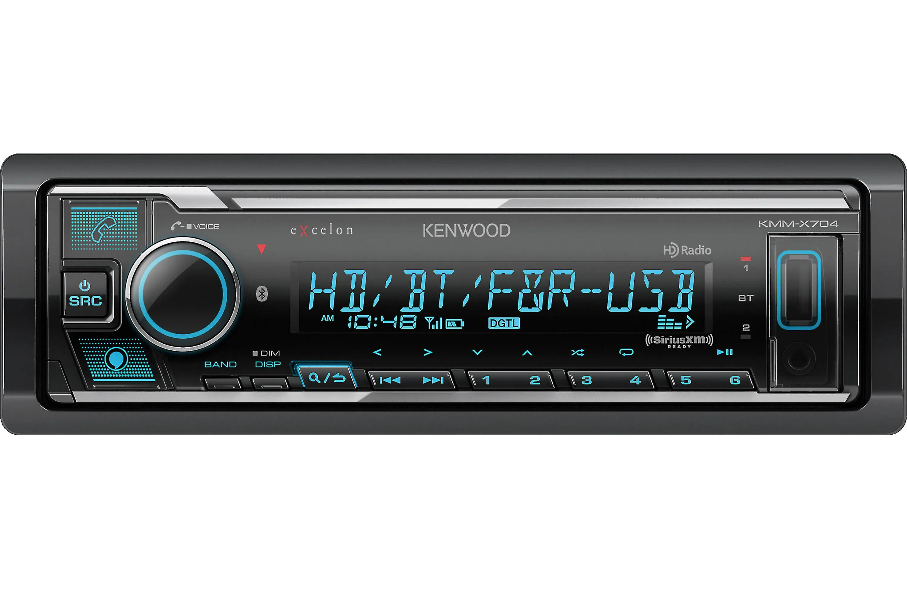 Kenwood KMM-X704 1-Din Digital Media Receiver