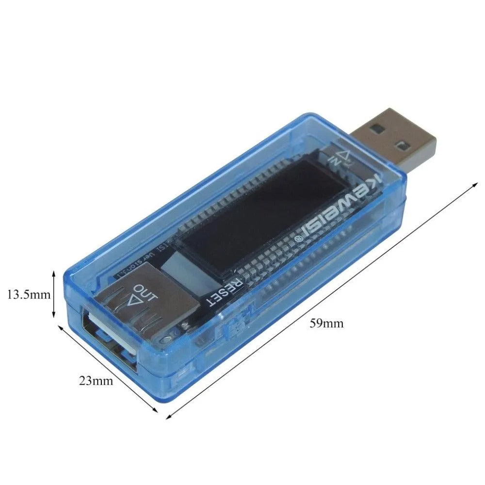 KEWEISI USB Tester: Tests 4-20V, 0-3A Check if your device or charger is working