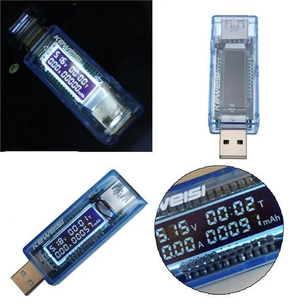 KEWEISI USB Tester: Tests 4-20V, 0-3A Check if your device or charger is working