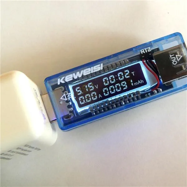 KEWEISI USB Tester: Tests 4-20V, 0-3A Check if your device or charger is working