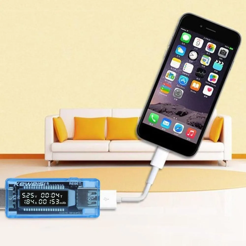 KEWEISI USB Tester: Tests 4-20V, 0-3A Check if your device or charger is working