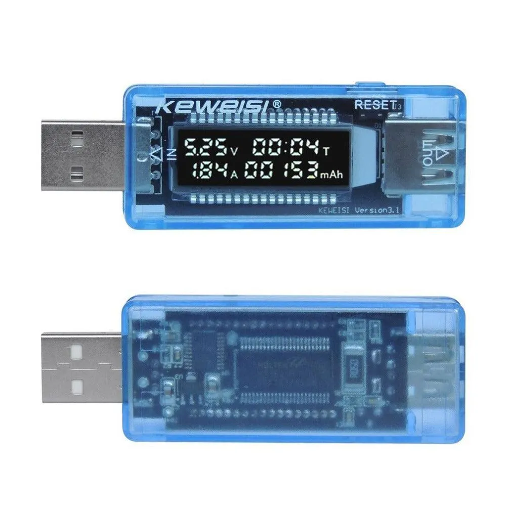 KEWEISI USB Tester: Tests 4-20V, 0-3A Check if your device or charger is working