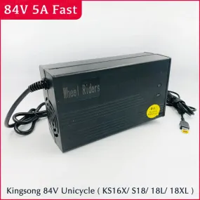 Kingsong Fast Charger 84V 5A  KS 16X S18 Fast Charger 18L 18XL Electric Unicycle Quick Charge Parts