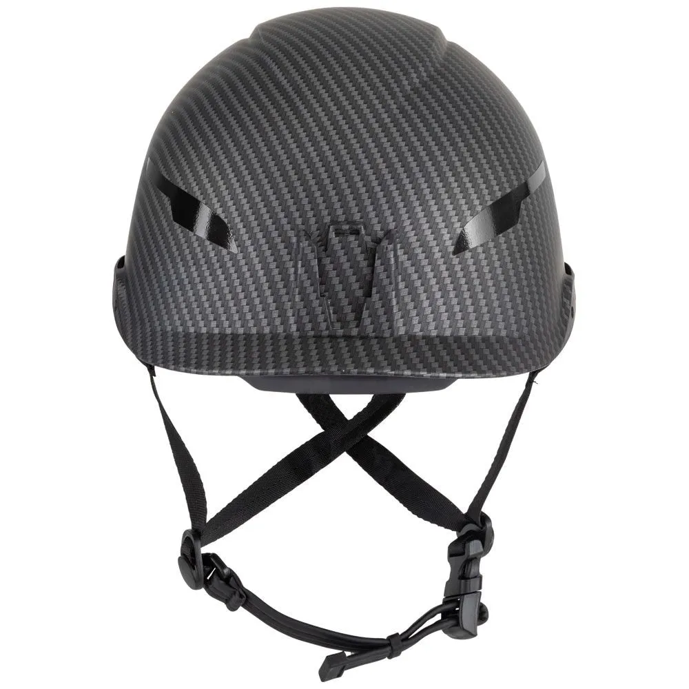 Klein 60515 Safety Helmet, Premium KARBN Pattern, Non-Vented, Class E, Headlamp