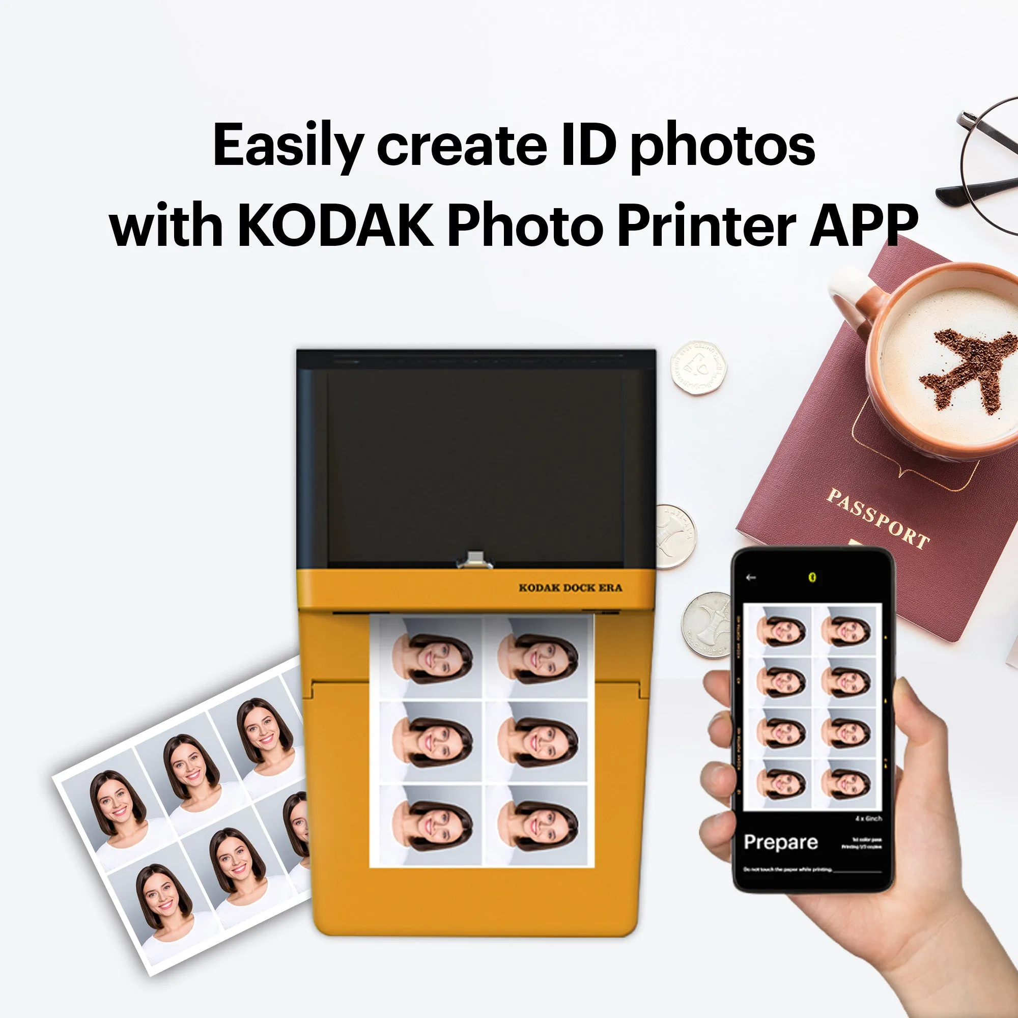 KODAK Dock ERA 4PASS Instant Photo Printer (4x6) (Printer   90 Sheets   Gift Accessories)