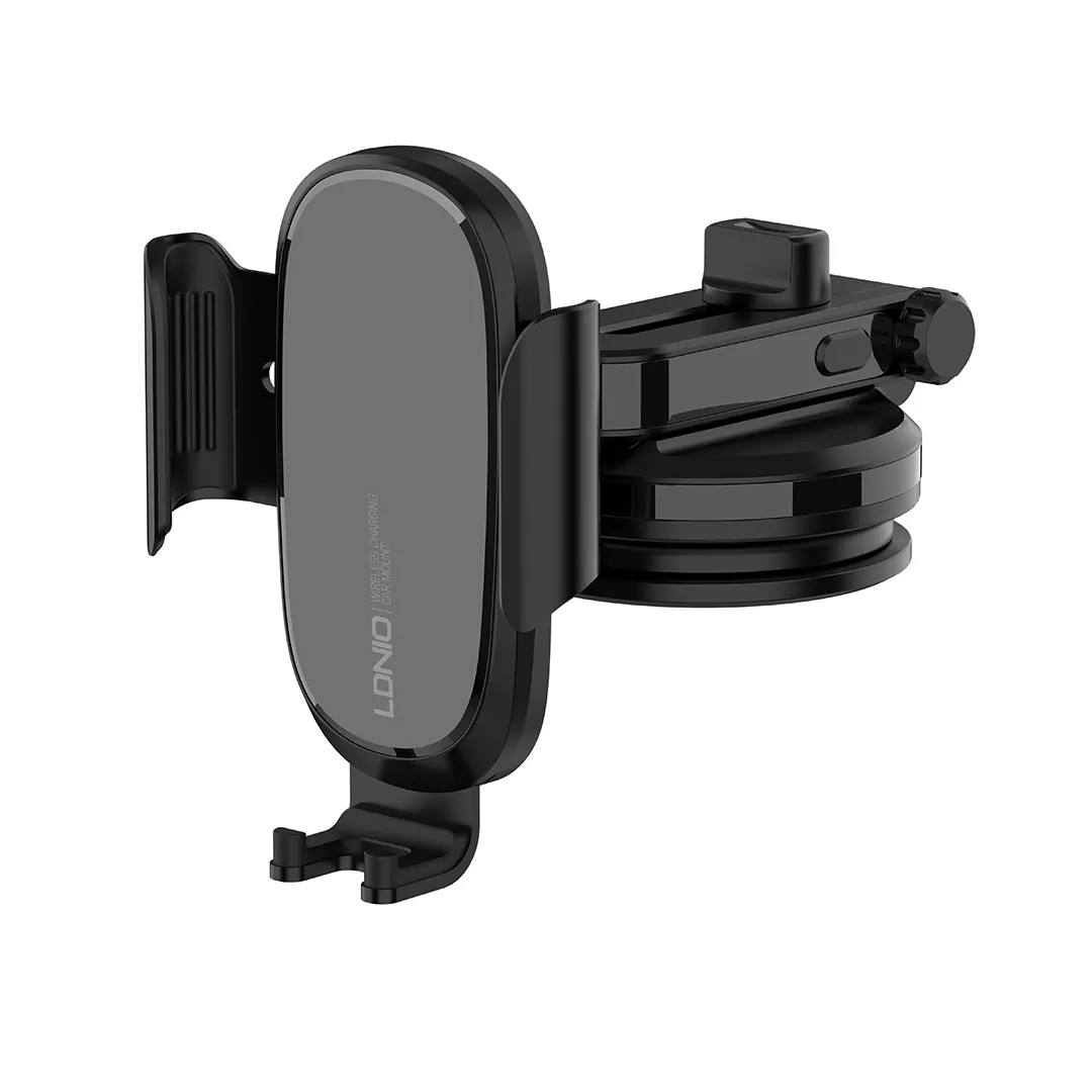 LDNIO 15W Wireless Charging Car Mount with Auto Clamp