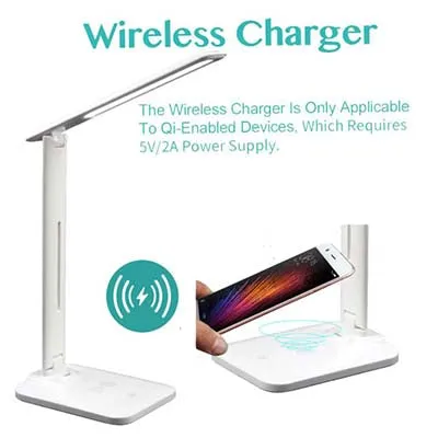 LED Desk Lamp with Wireless Charger