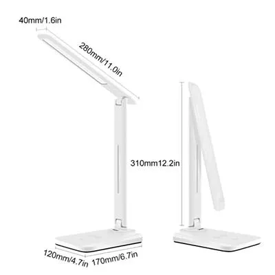 LED Desk Lamp with Wireless Charger