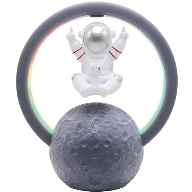 Levitating Astronaut Bluetooth Speaker with RGB Light Show and 360° Audio Experience