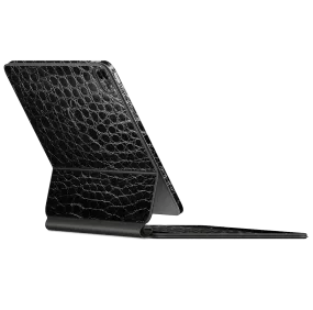 Magic Keyboard for iPad Pro 11" (Gen 1-2) LUXURIA BLACK ALLIGATOR Leather Skin