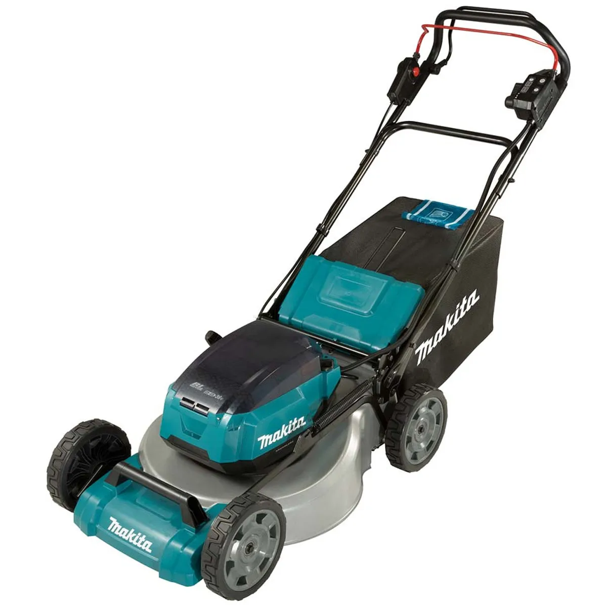 Makita DLM462PG2 36V LXT Brushless 460mm Lawn Mower With 2 x 6.0Ah Batteries & Charger