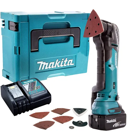 Makita DTM51ZJX7 18V LXT Li-ion Oscillating Multi Tool Cutter With 1 x 5.0Ah Battery & Charger In Case