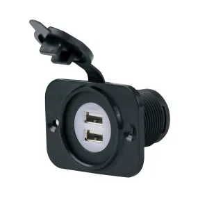 Marinco SeaLink Dlx Dual USB Charger Receptacle 12VDUSB | 24