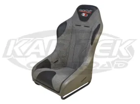 MasterCraft Safety 3G Series Grey Seat 2 Inch Extra Wide Flat Mount With Removable Bottom Cushion